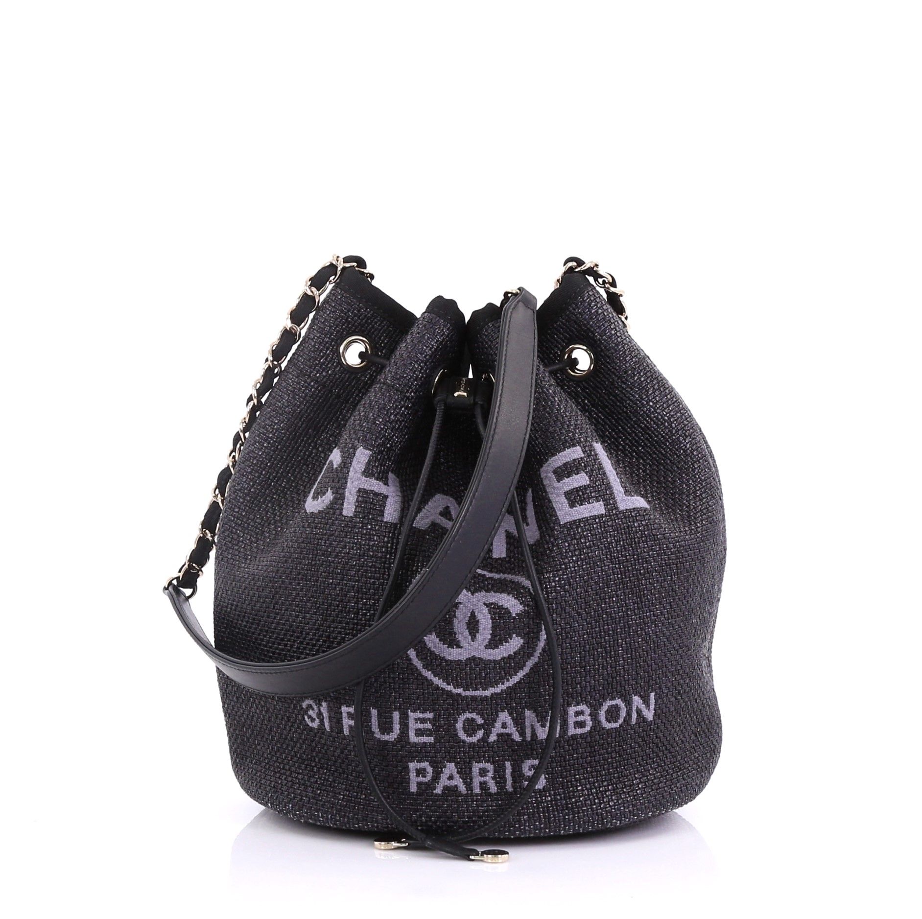 chanel drawstring bucket bag