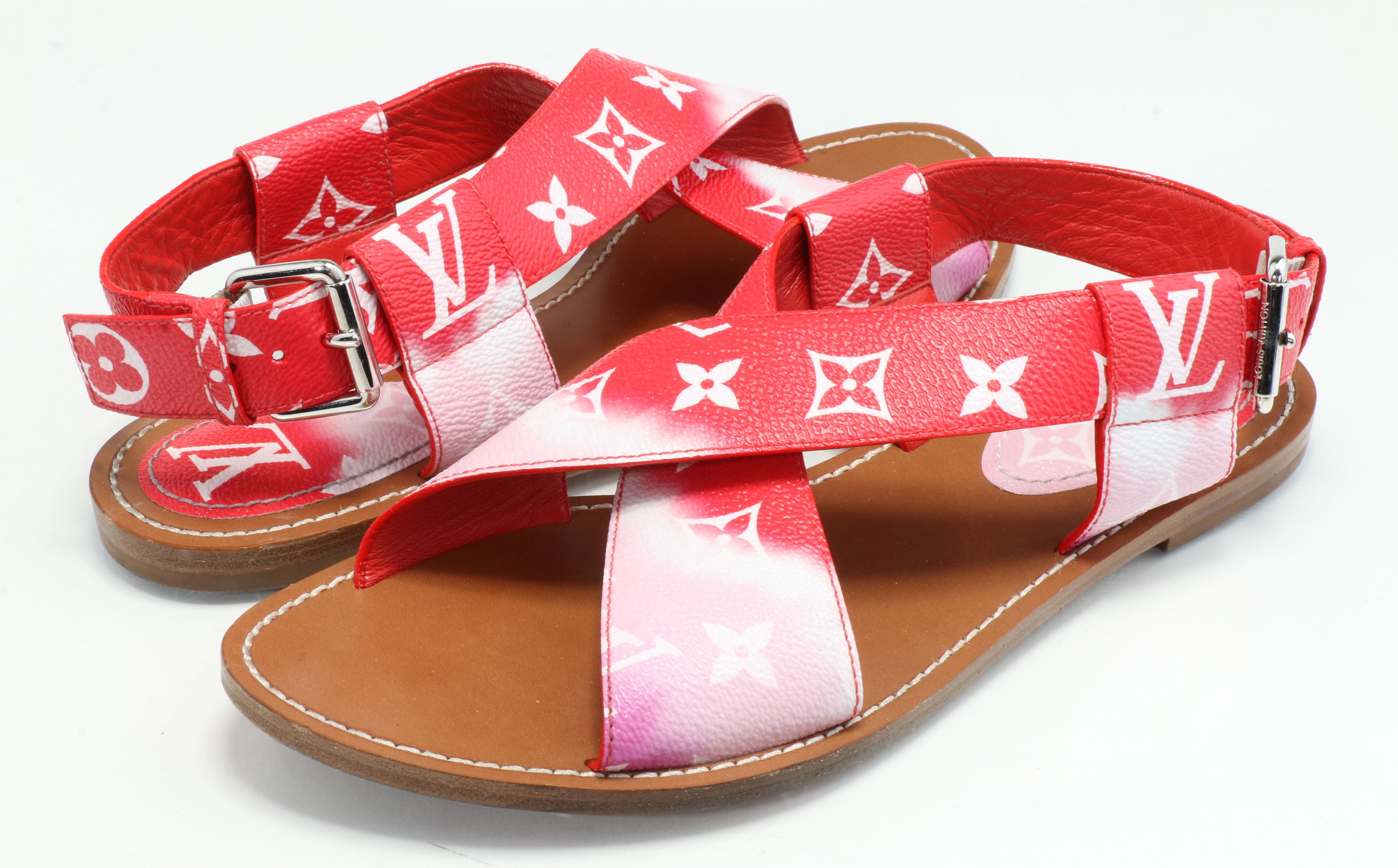 lv flat sandals