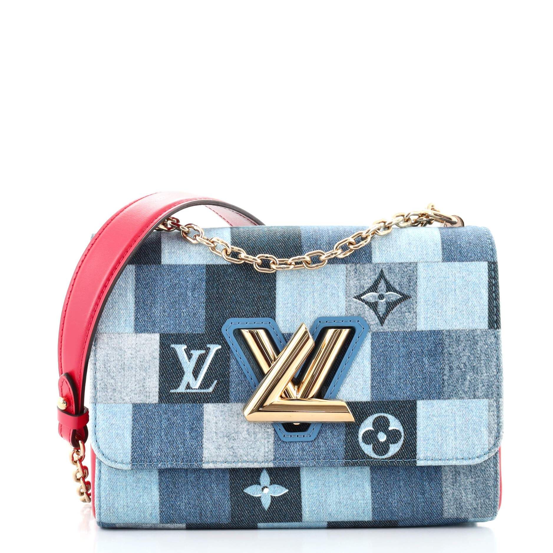 Twist Handbag Patchwork Denim MM | LePrix