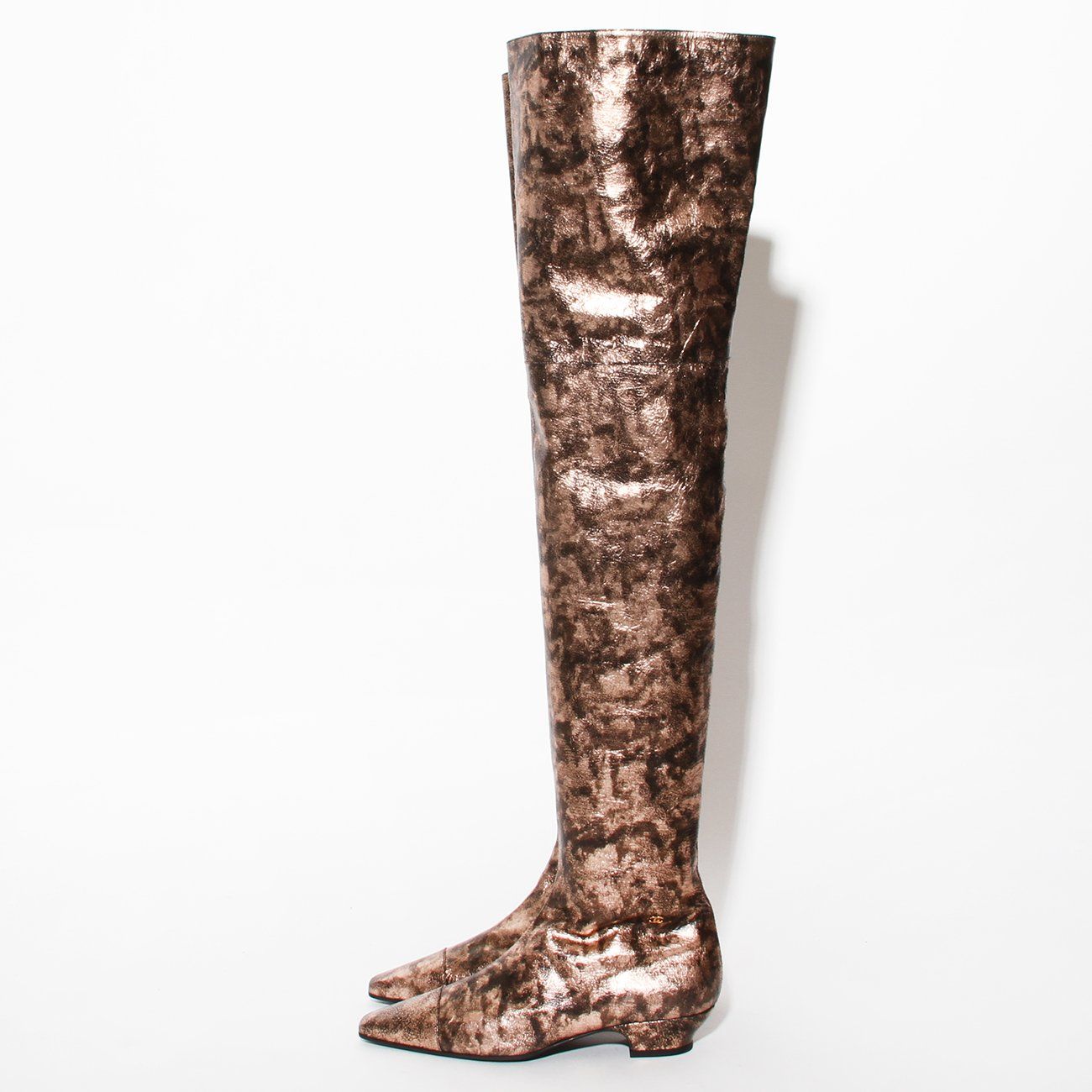 chanel over the knee boots