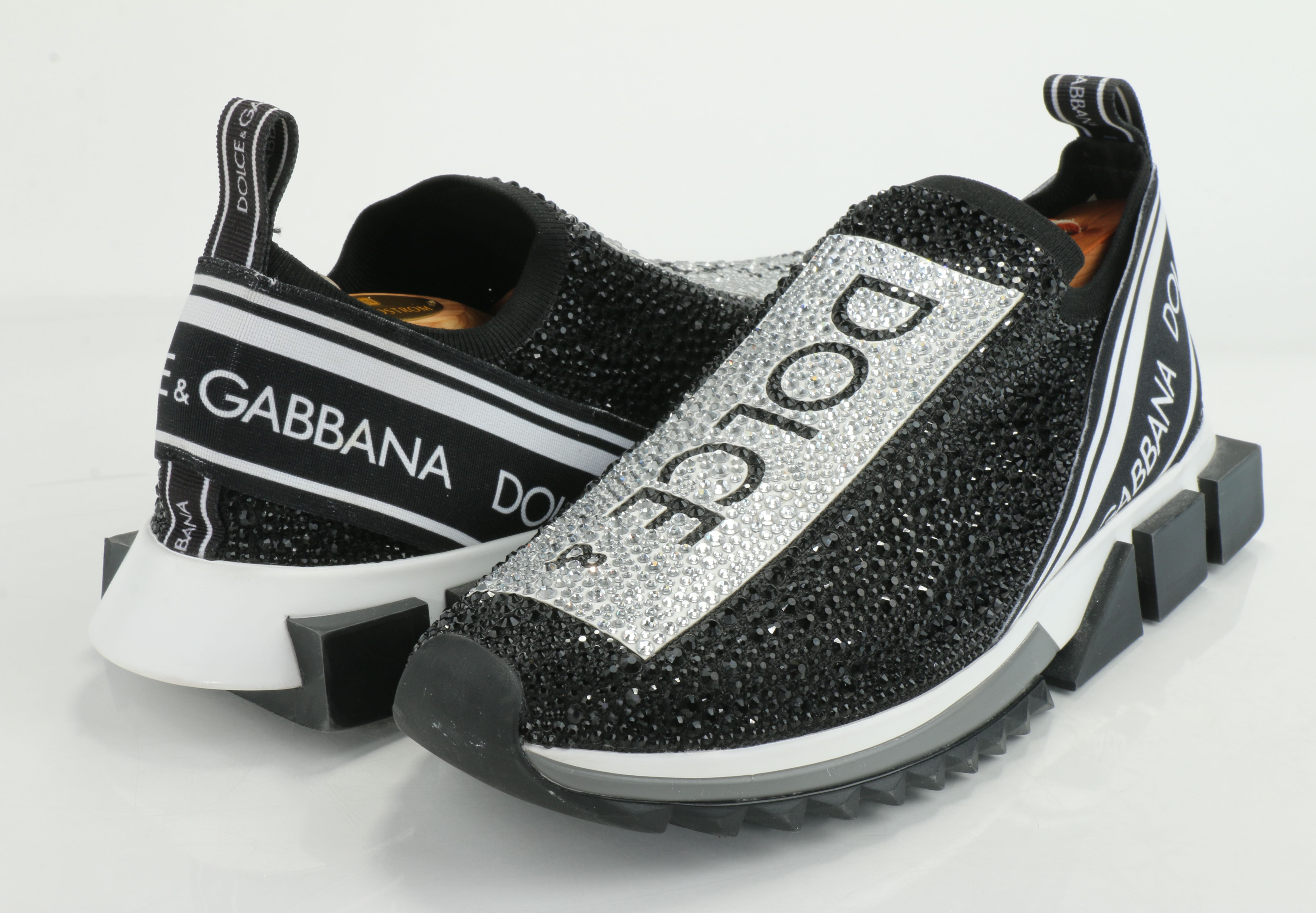dolce and gabbana crystal sneakers