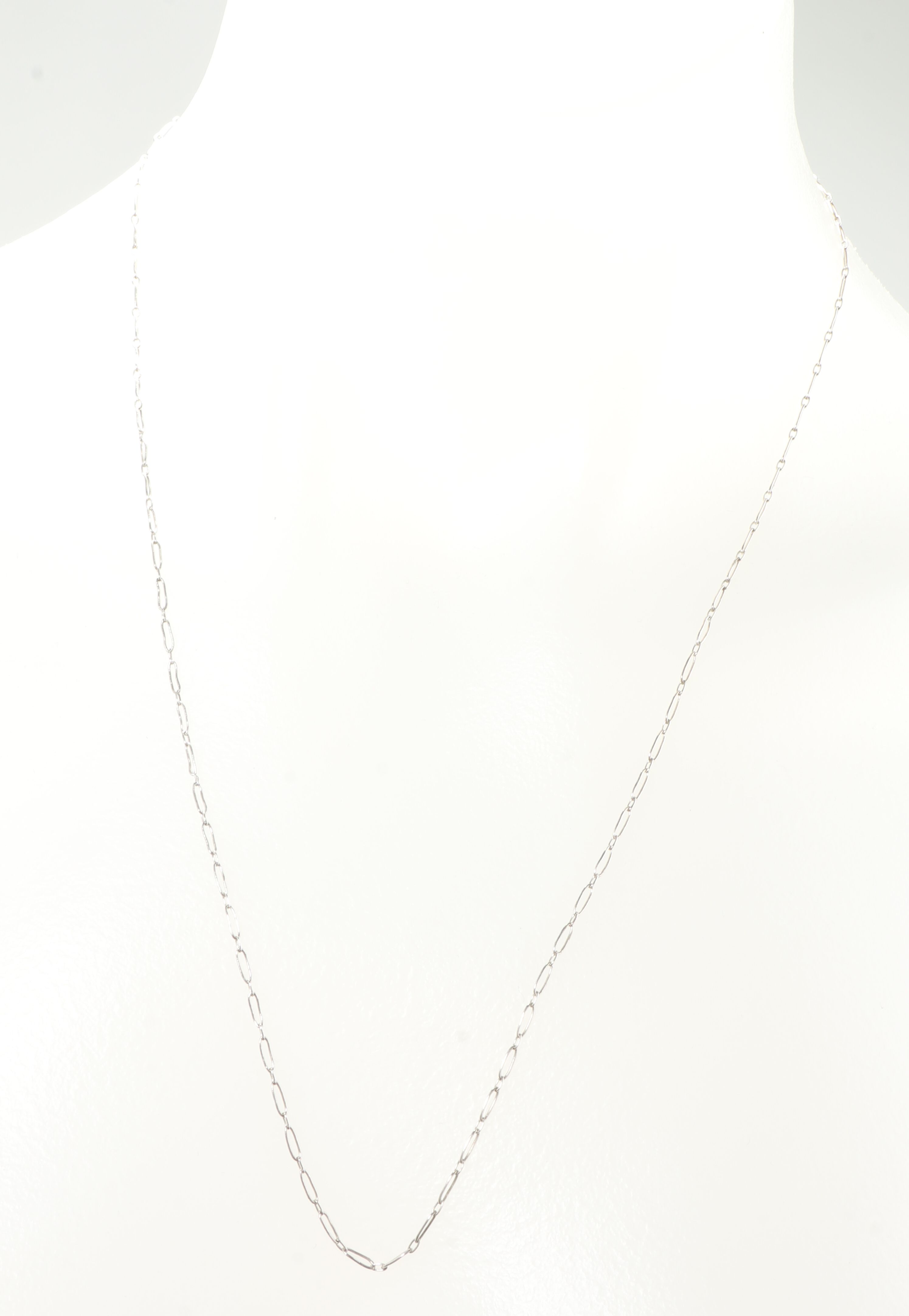 Co Sterling Silver Chain Necklace 