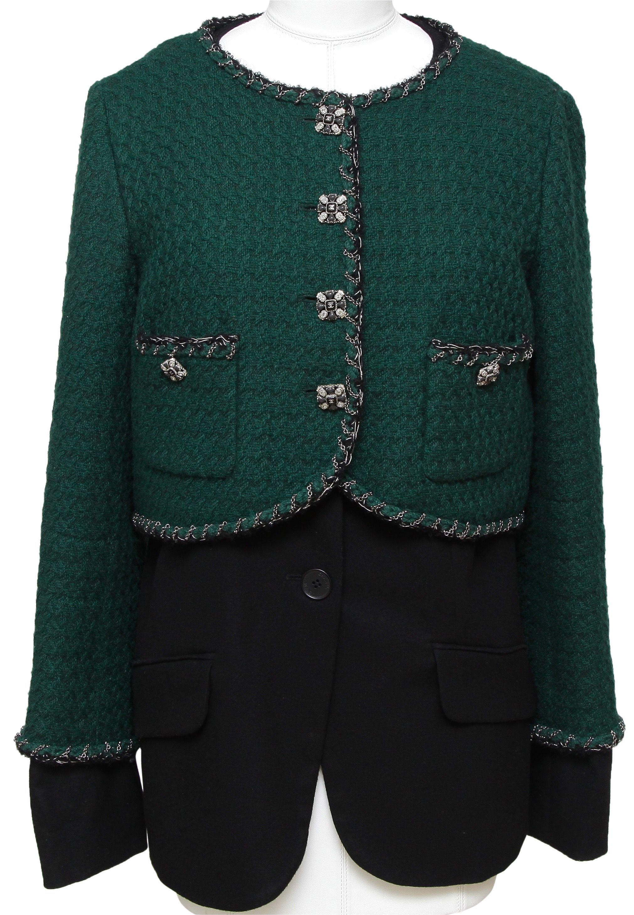 black and green blazer