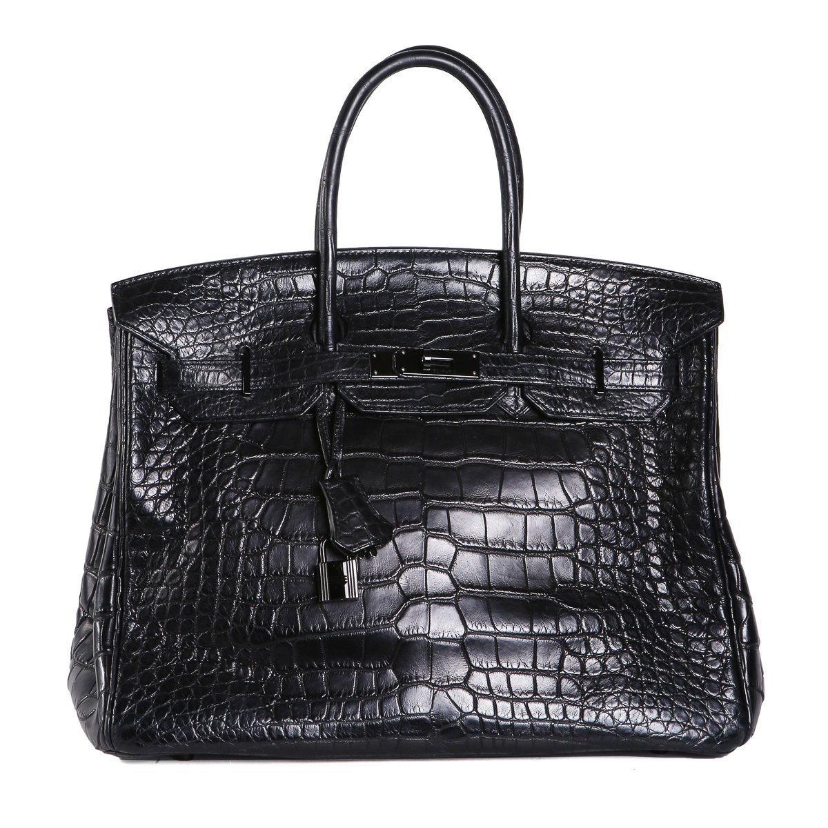 Rare 35cm Croc  Birkin So Black 2011 LePrix Rare 35cm Croc  Birkin So Black 2011 LePrix