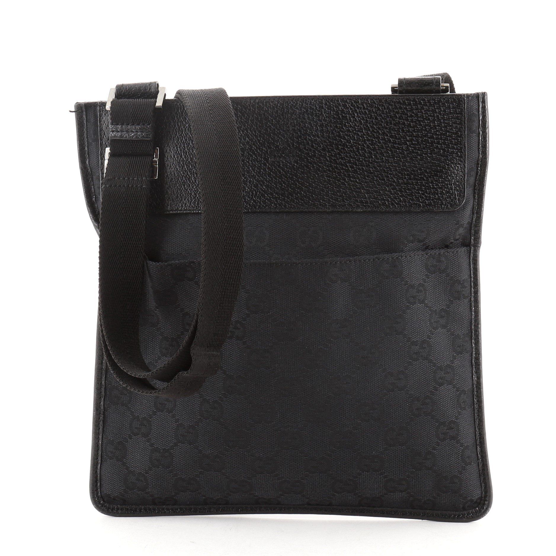 gucci gg canvas messenger bag shoulder crossbody