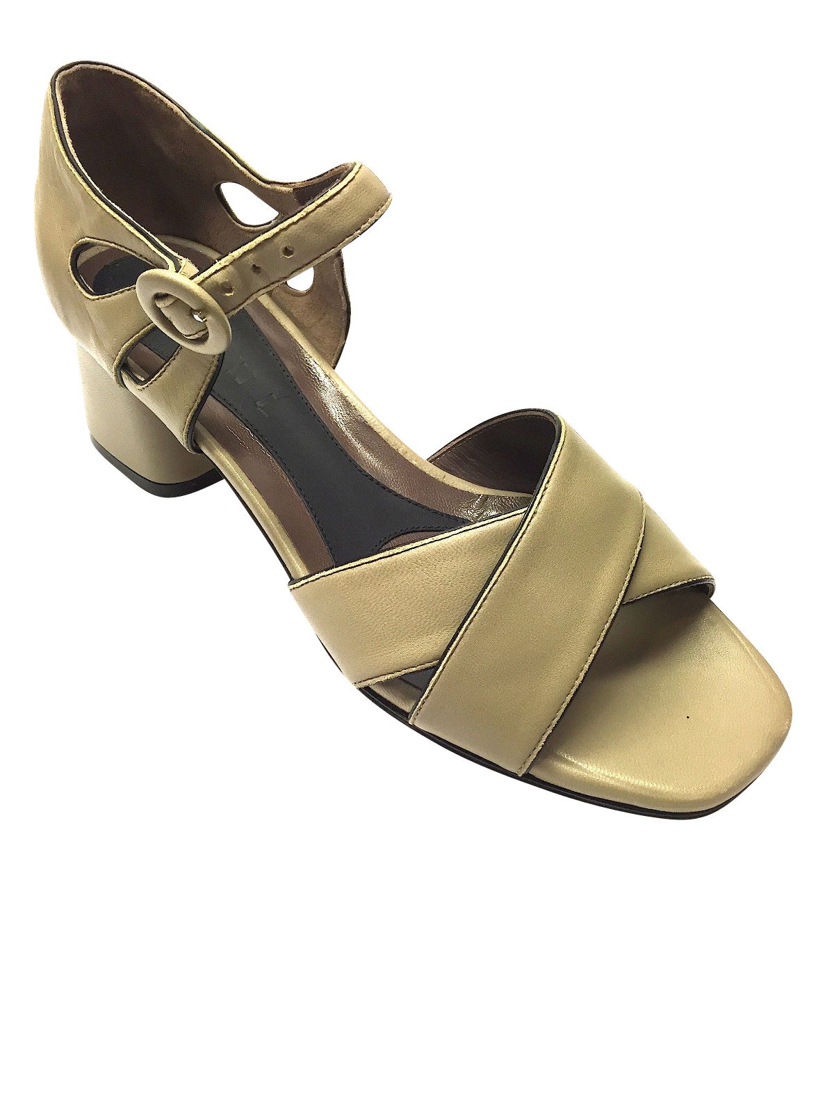 taupe block heel sandals