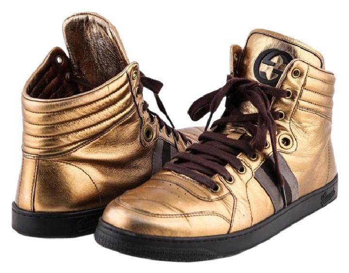 gucci gold boots