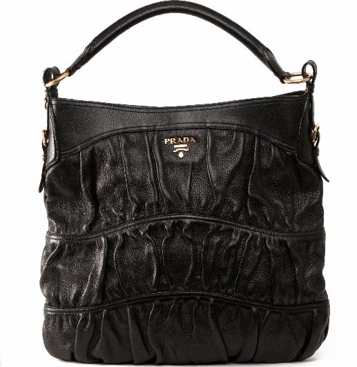 prada ruched hobo bag