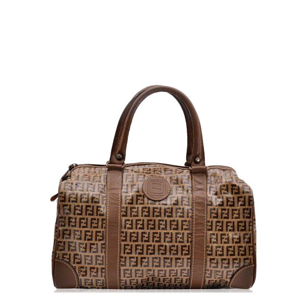 fendi zucchino boston bag