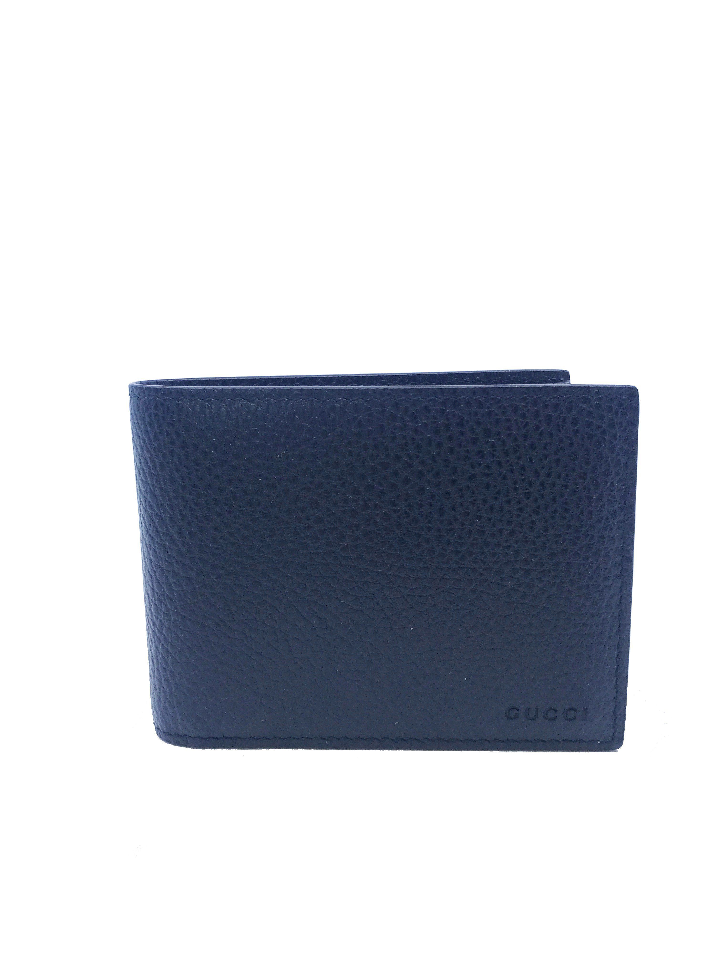 gucci wallet navy blue
