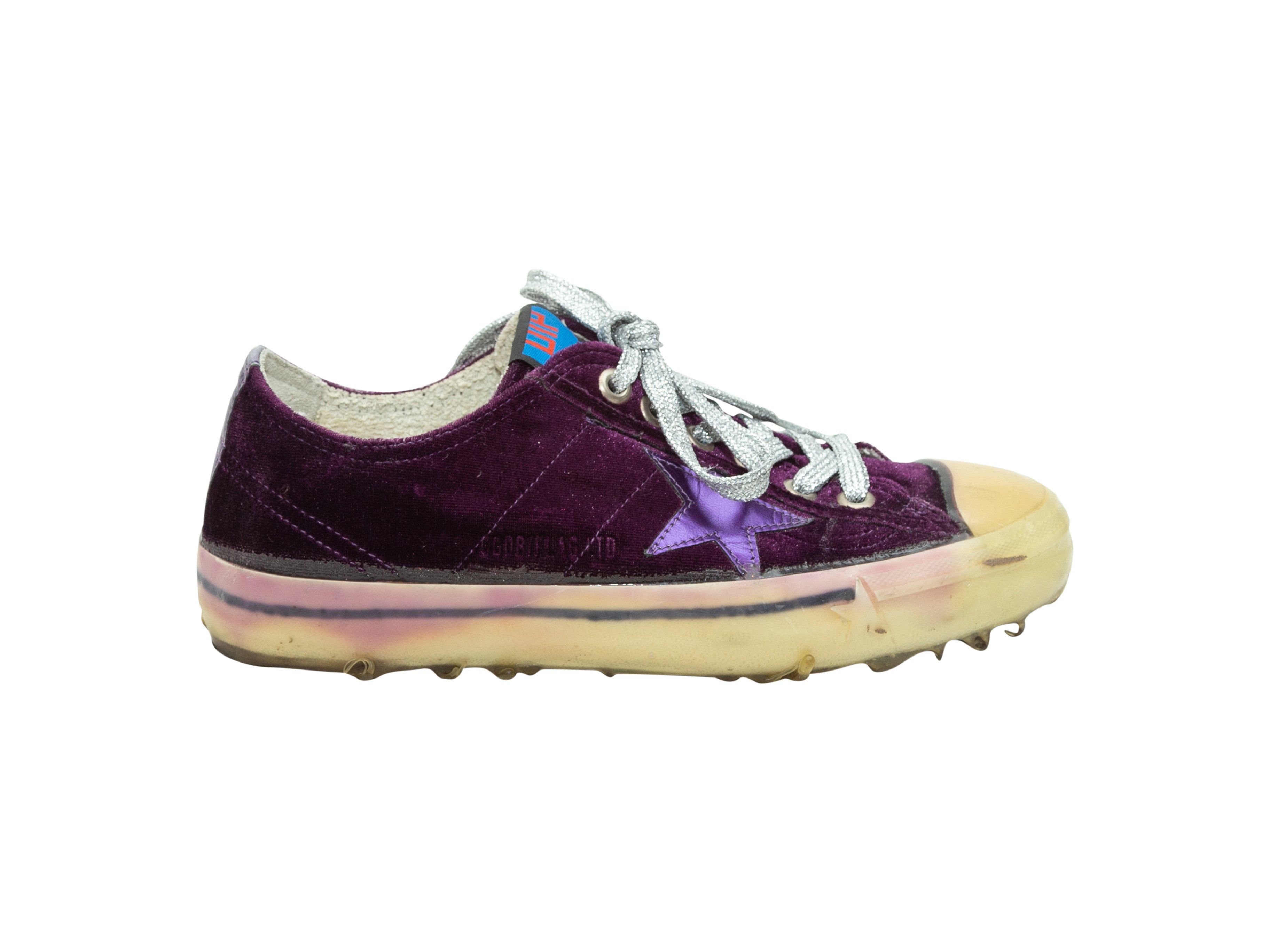 velvet golden goose sneakers