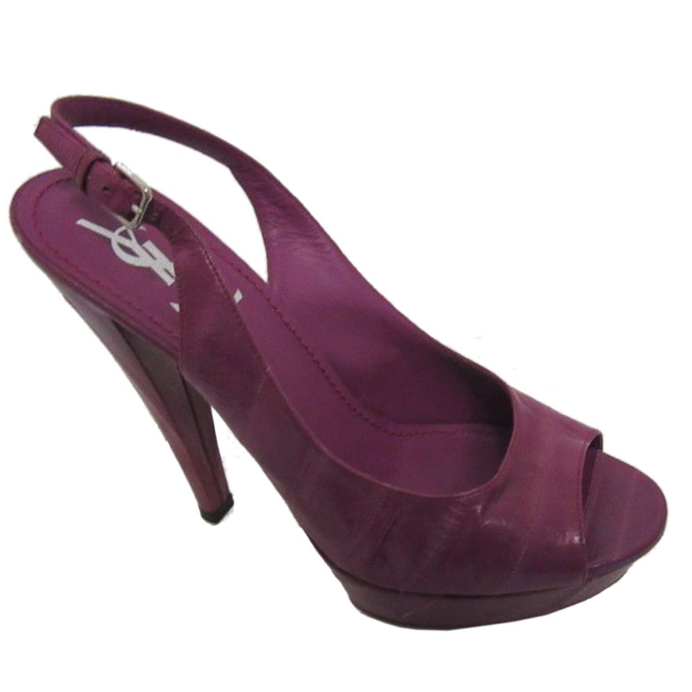 purple slingbacks