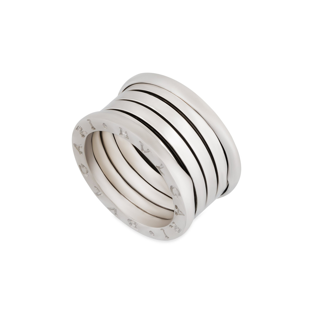 Bvlgari 18k White Gold B Zero1 5 Band Ring Size 5 75 Leprix Bvlgari 18k White Gold B Zero1 5 Band Ring Size 5 75 Leprix
