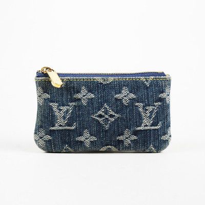 louis vuitton key pouch monogram blue
