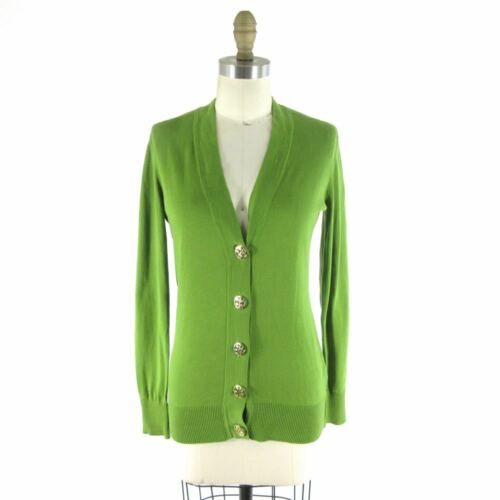 tory burch button embellished cardigan