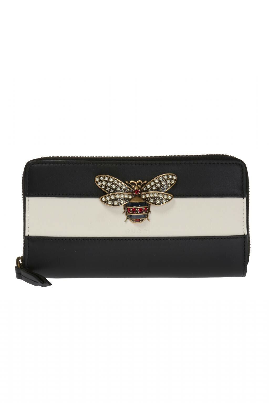 gucci black bee wallet