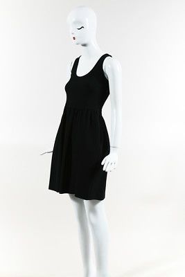 Cynthia Rowley Black Stretch Knit Scoop 