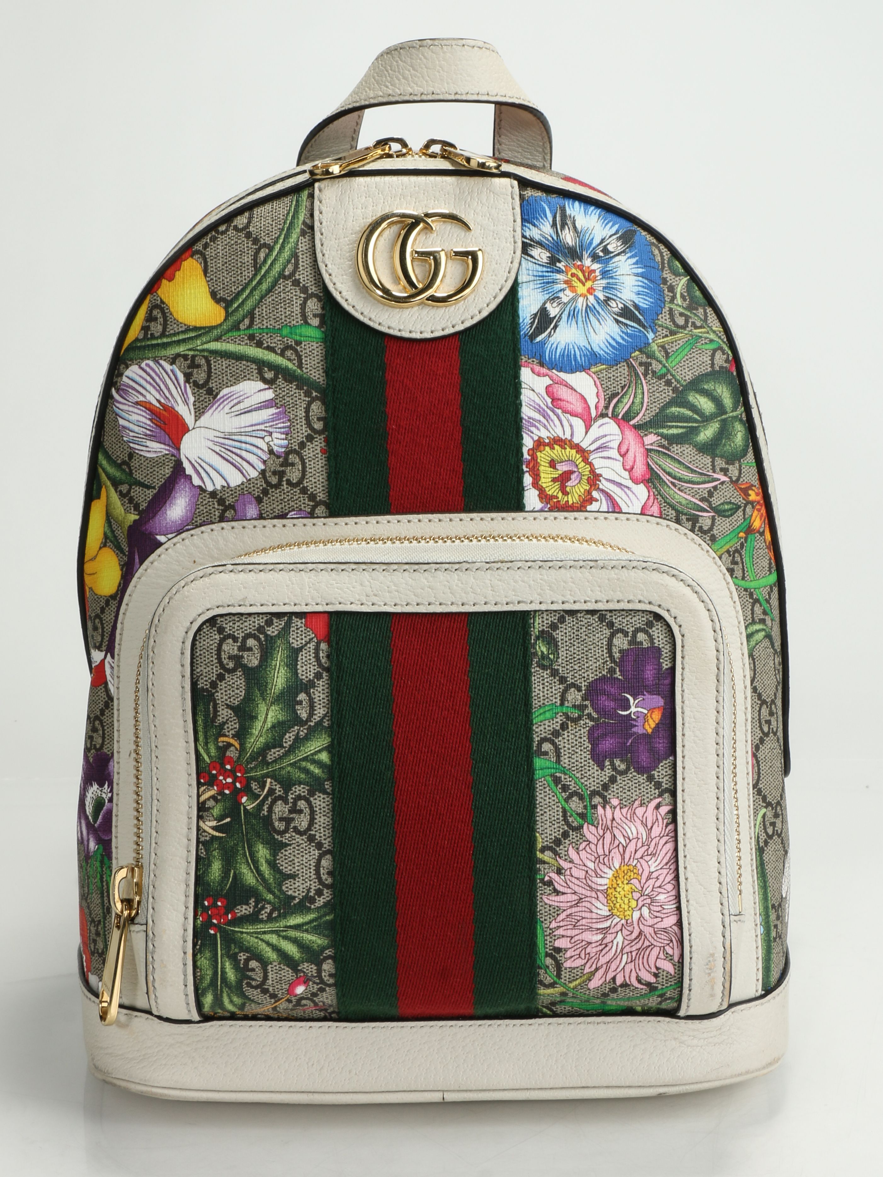 gucci embroidered backpack