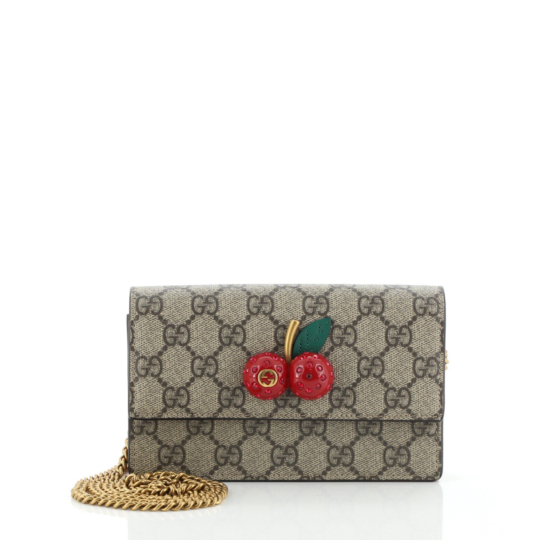 gucci cherry wallet on chain