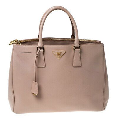 prada saffiano double zip tote