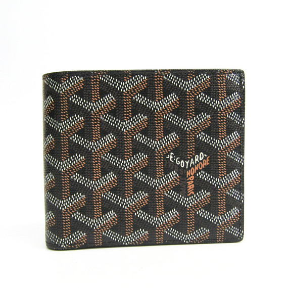 Goyard Goyardine Multi Slot Bi Fold Wallet Black Leprix
