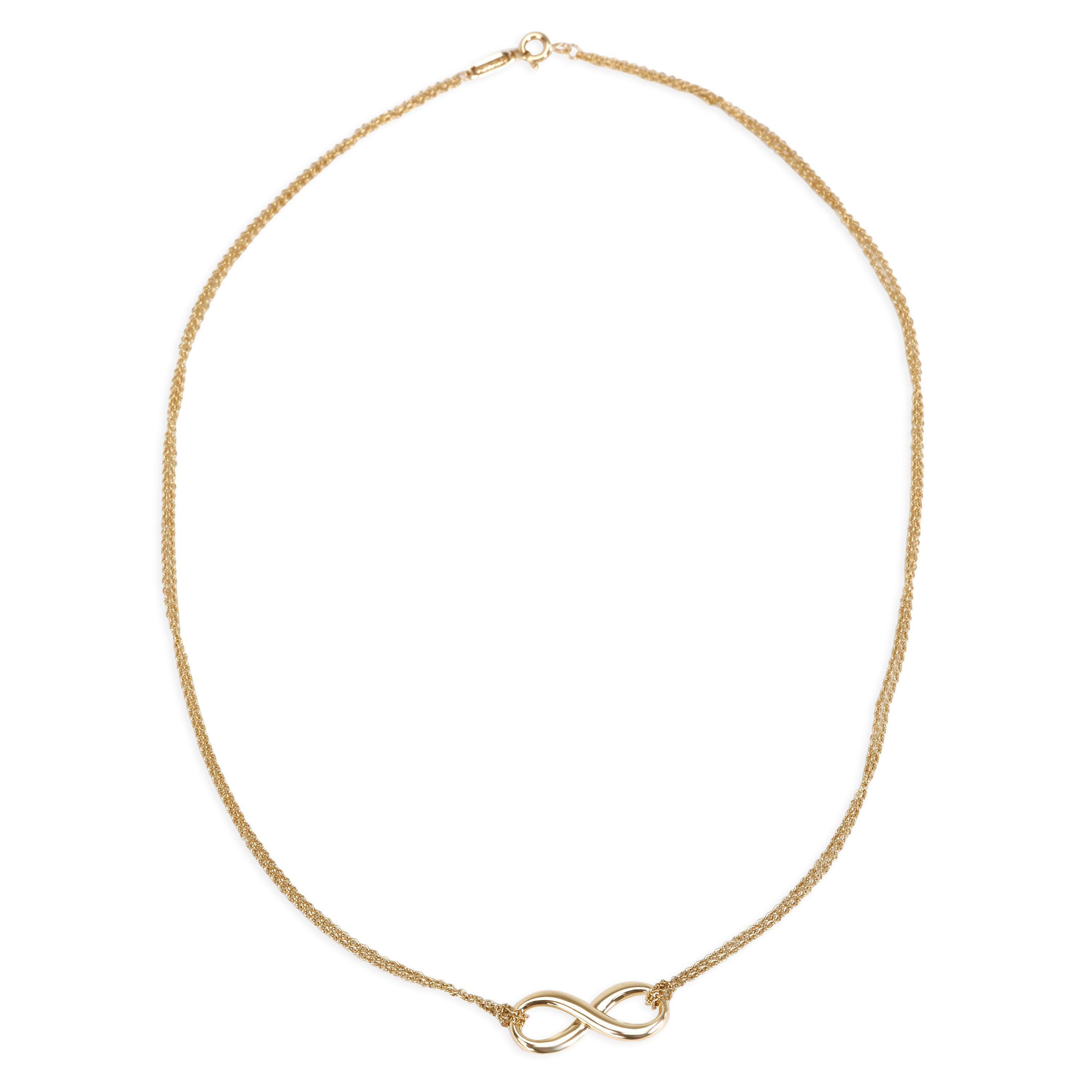 Infinity Necklace In 18k Yellow Gold 