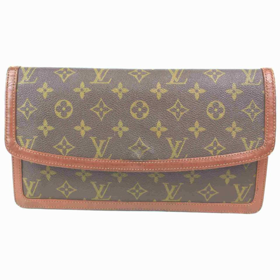 Louis Vuitton Monogram Pochette Dame Gm Envelope Clutch Leprix