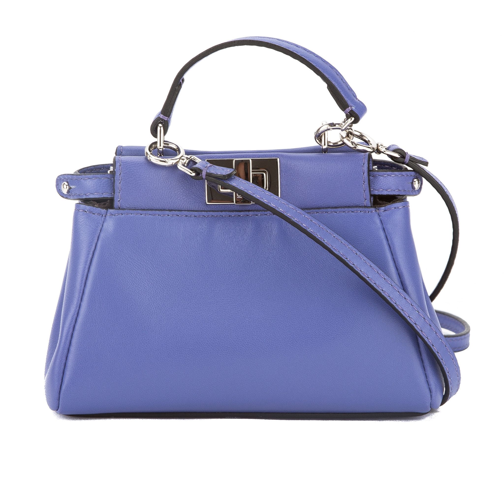 fendi blue handbag
