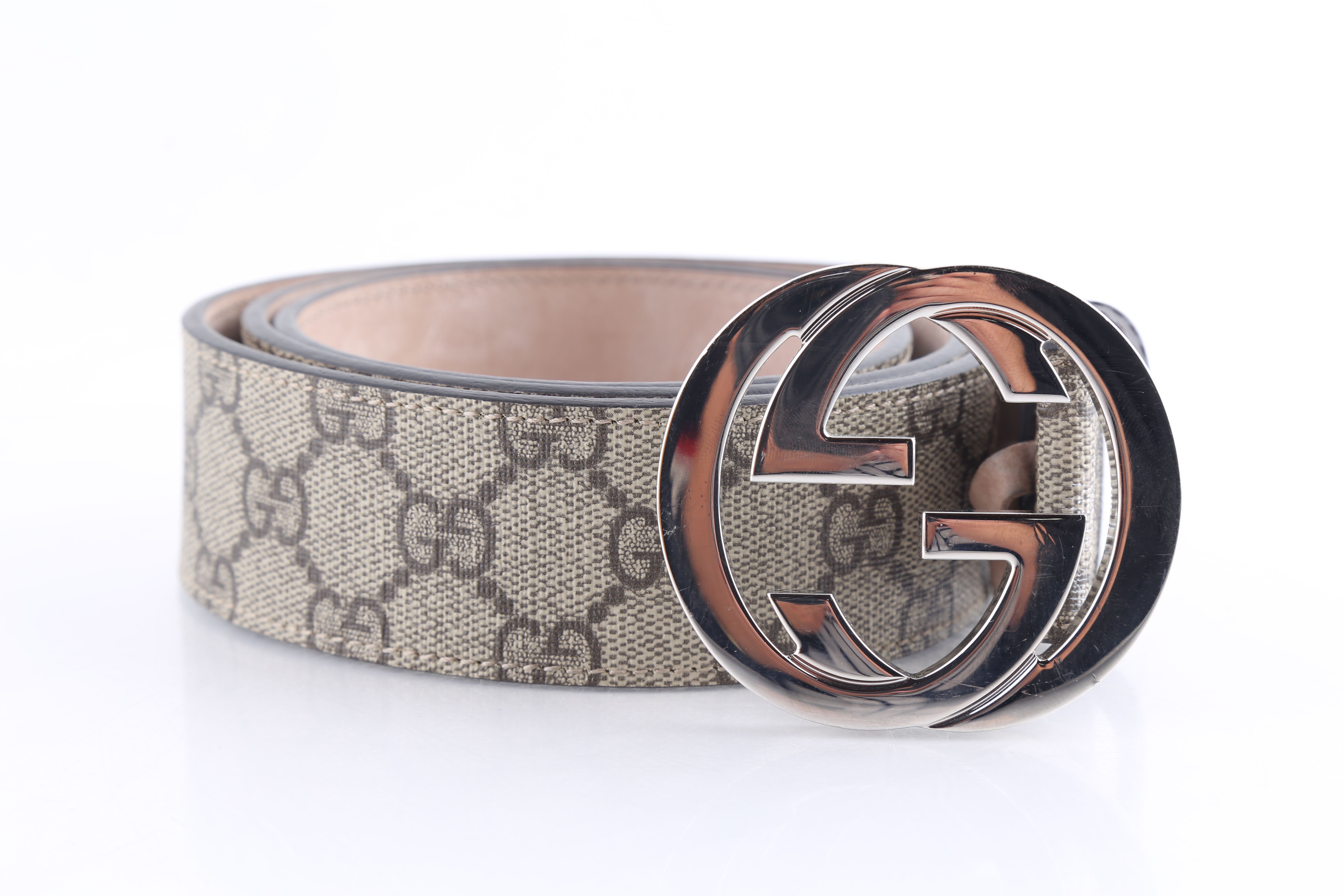 canvas gucci belt