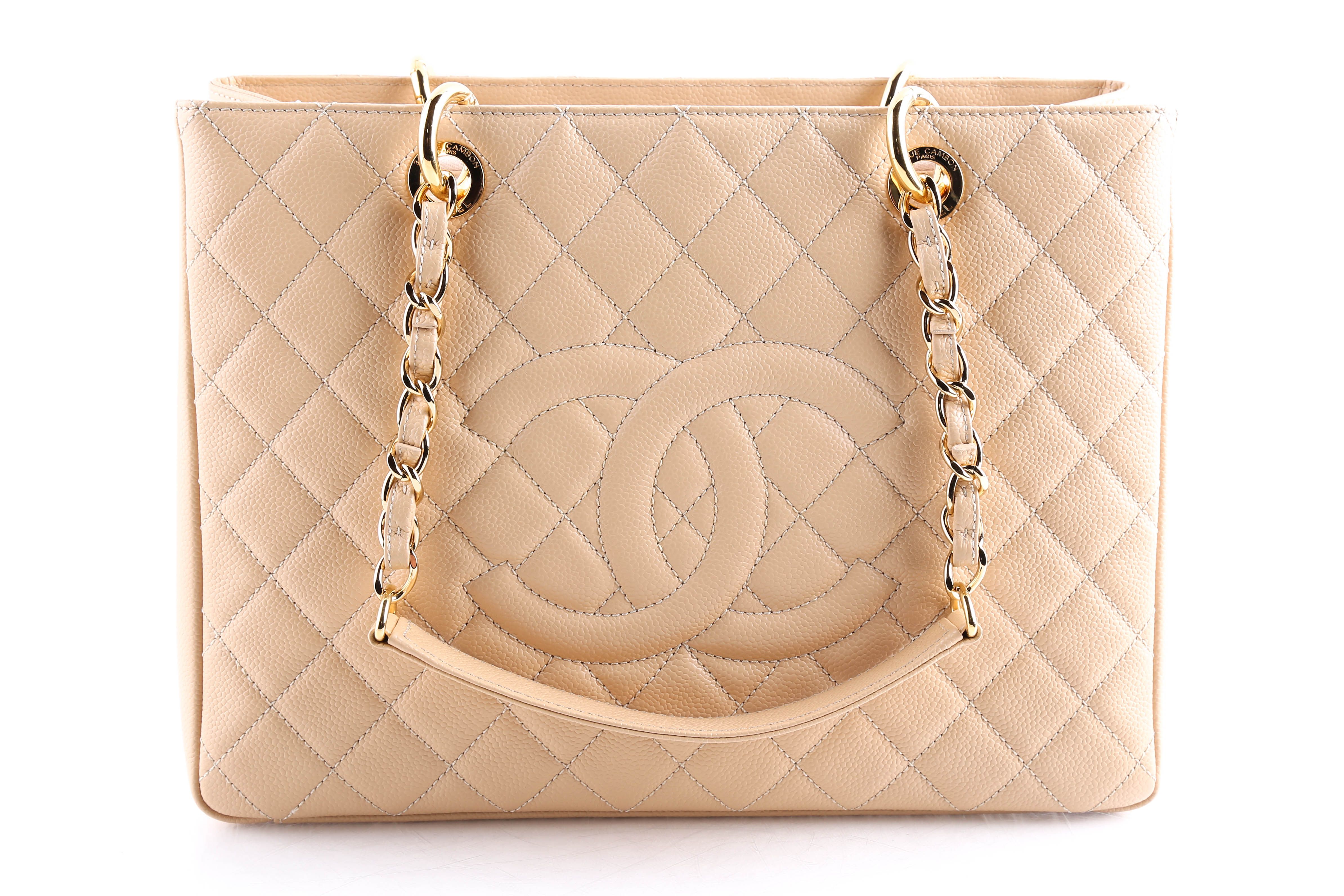 chanel beige tote