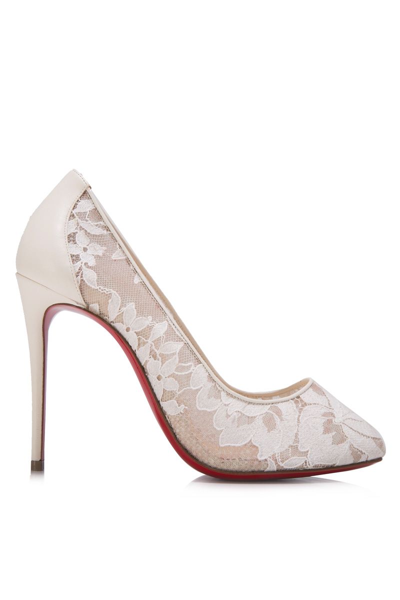 christian louboutin lace pump