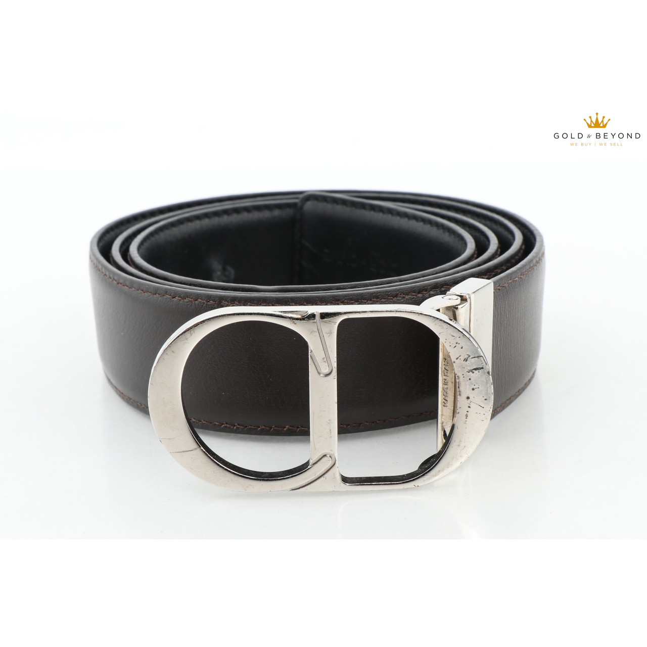 Christian Dior Cd Reversible Calfskin Leather Belt Size 40 Leprix Christian Dior Cd Reversible Calfskin Leather Belt Size 40 Leprix