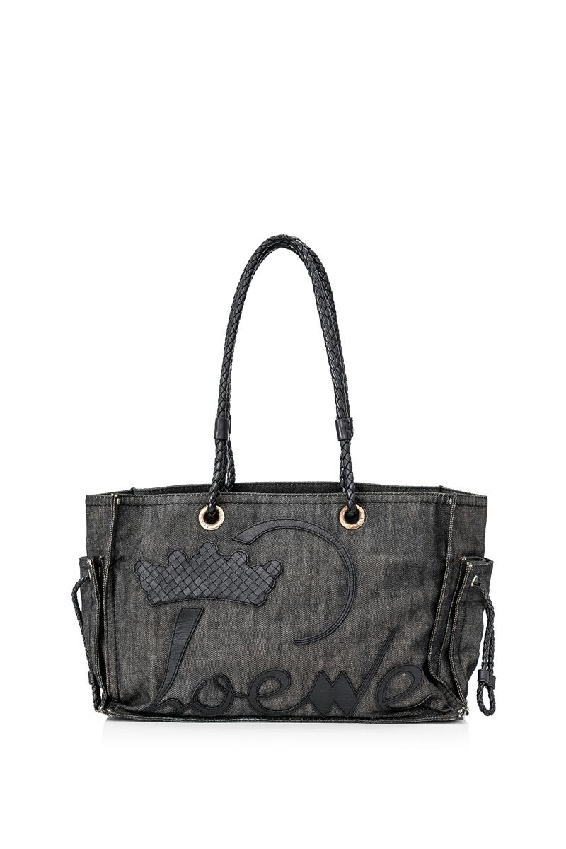 Pre-Owned Loewe Denim Shoulder Bag | LePrix