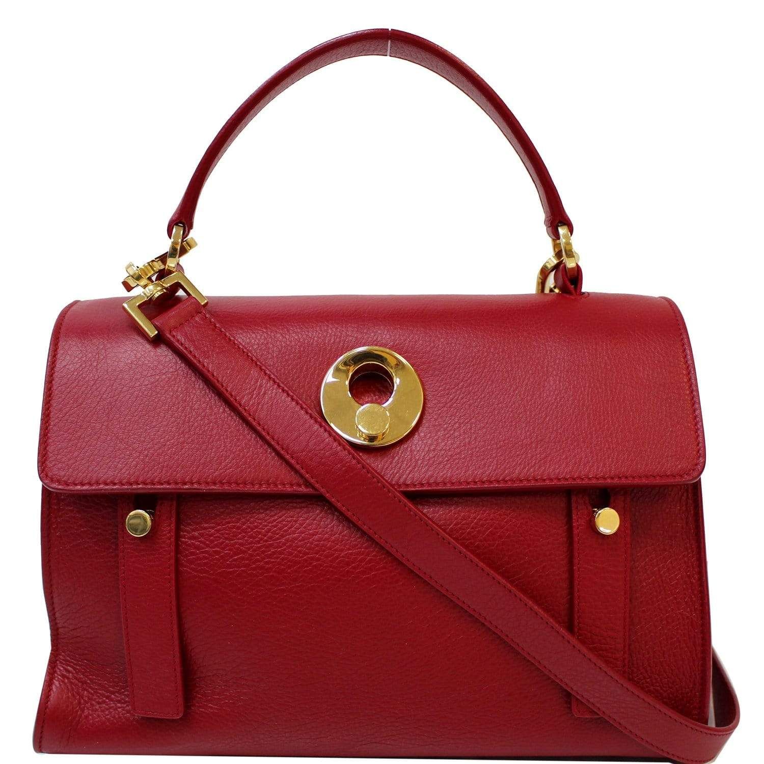 ysl shoulder bag red