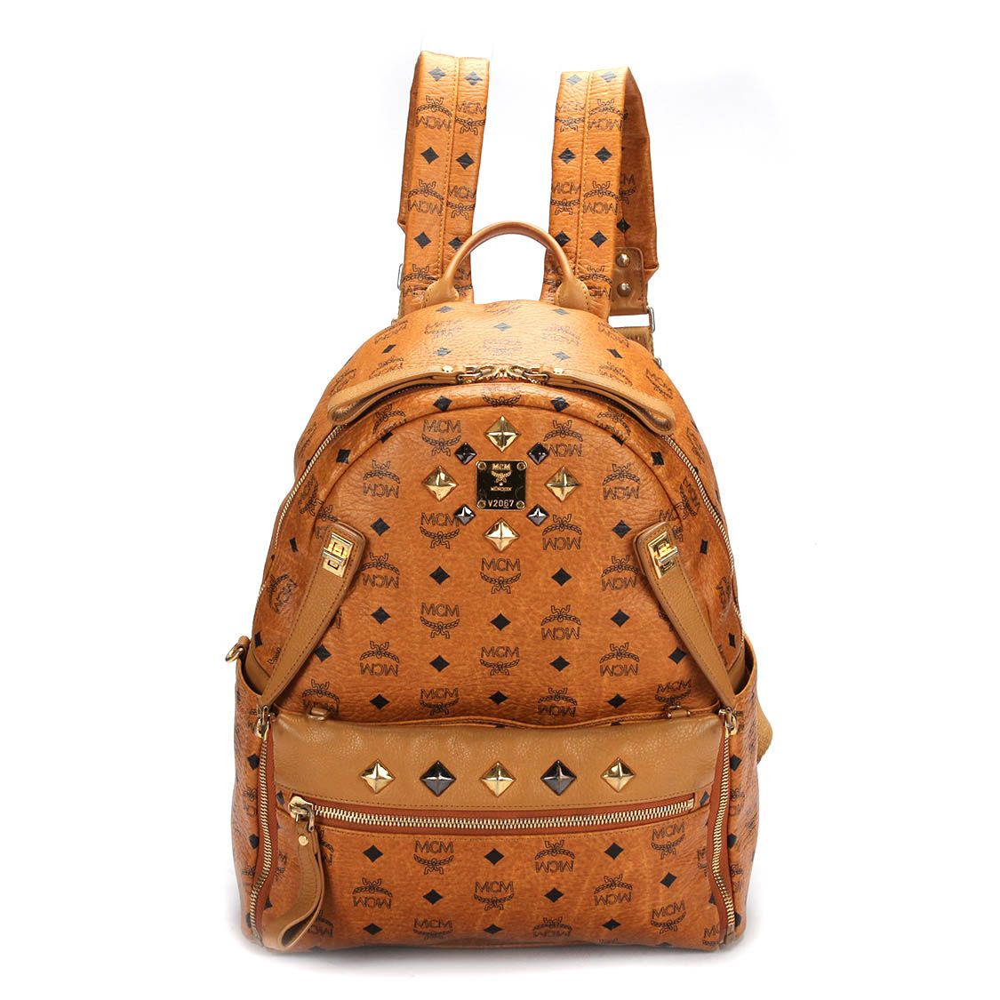tan mcm backpack