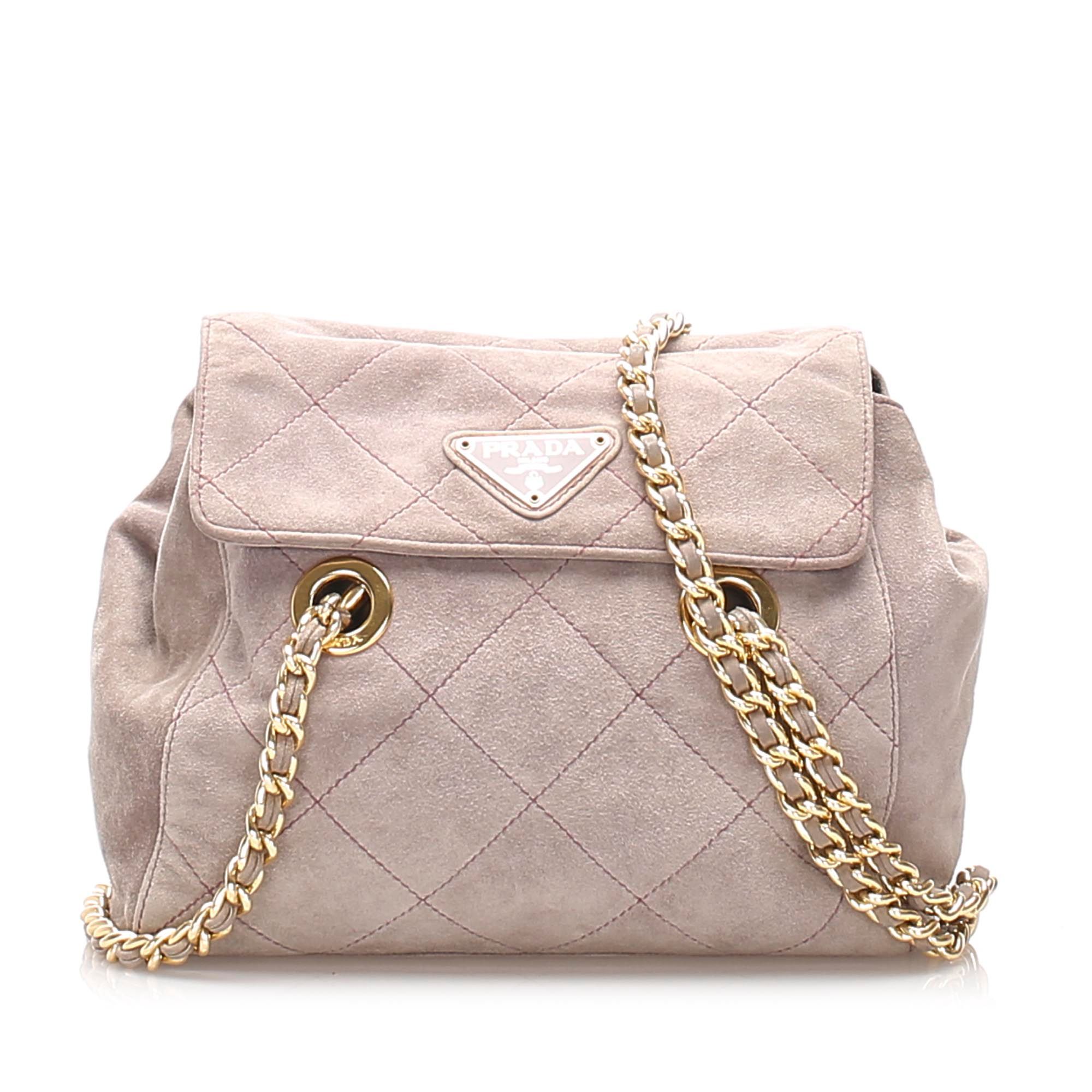 prada suede bag