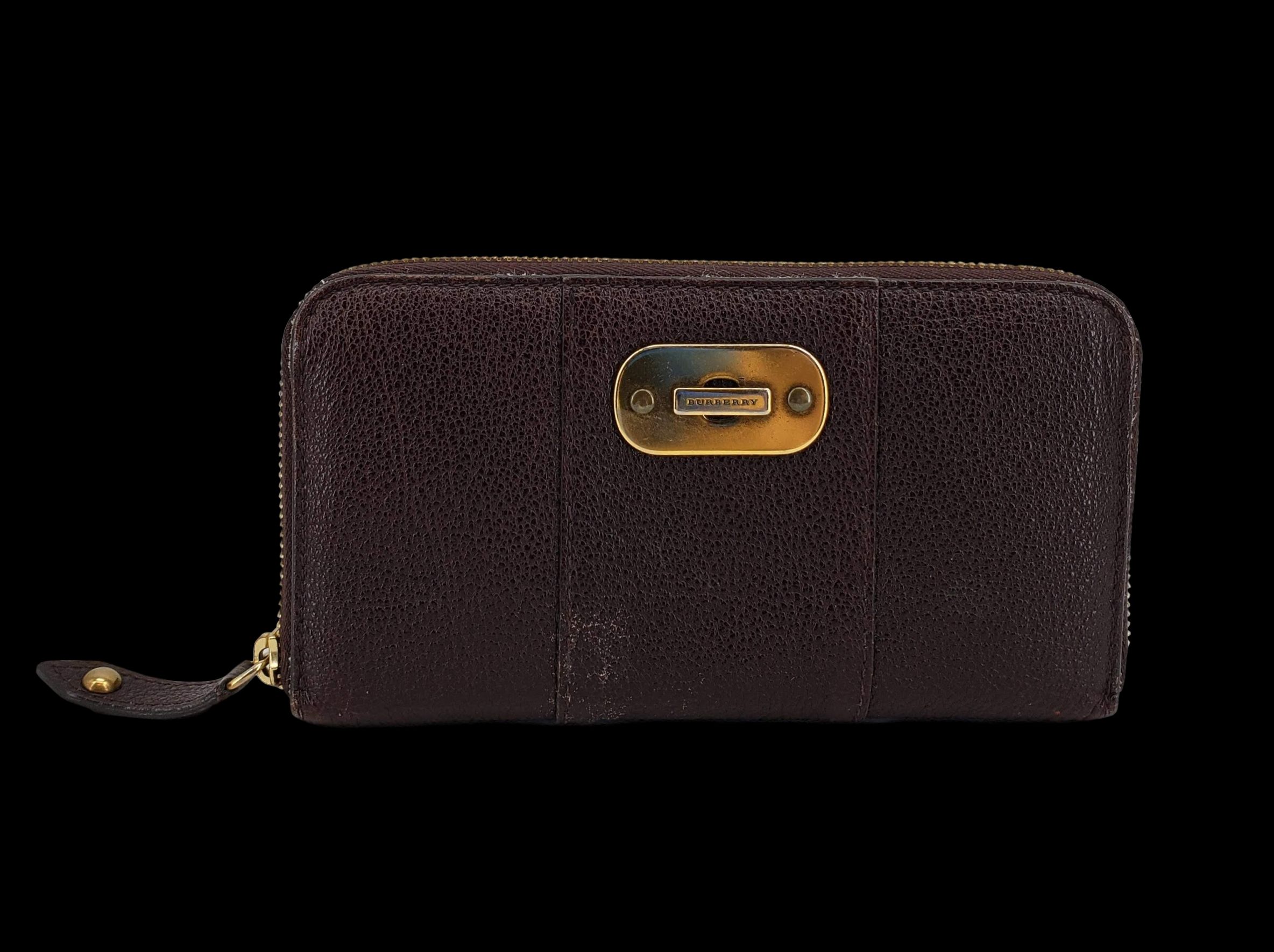burberry zipper wallet