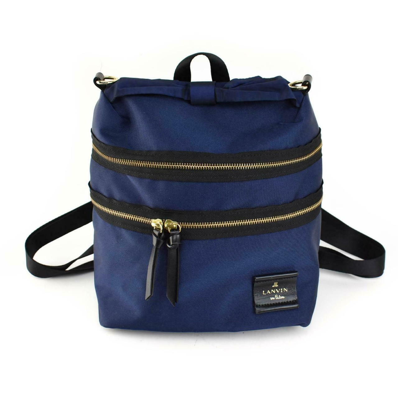 Lanvin En Bleu Navy Blue Black Logo Leprix