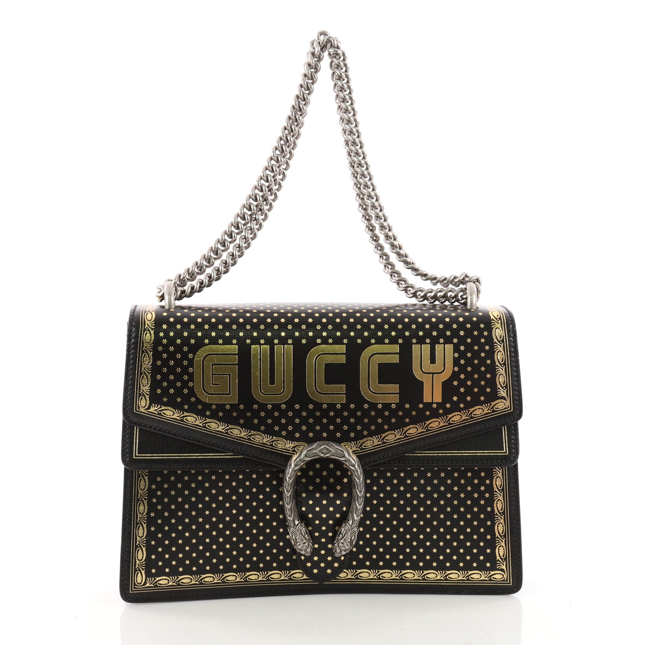 Gucci Dionysus Handbag Limited Edition Printed Leather Gucci Dionysus Handbag Limited Edition Printed Leather