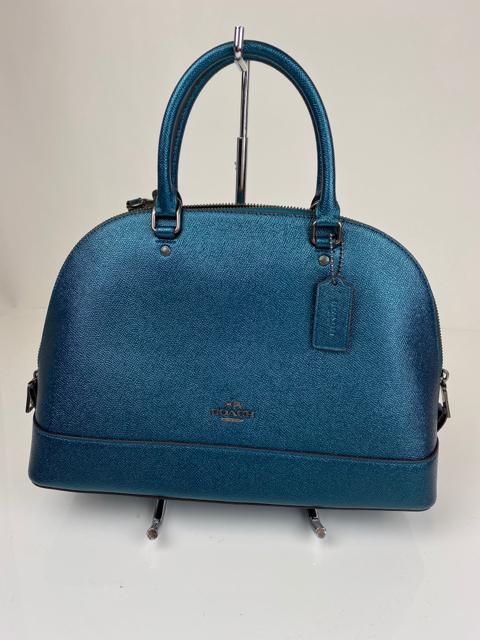 teal coach purse
