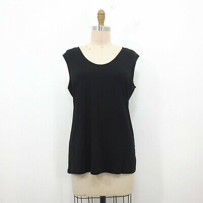 eileen fisher black tank top