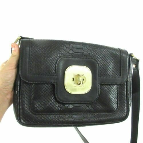 longchamp black leather shoulder bag