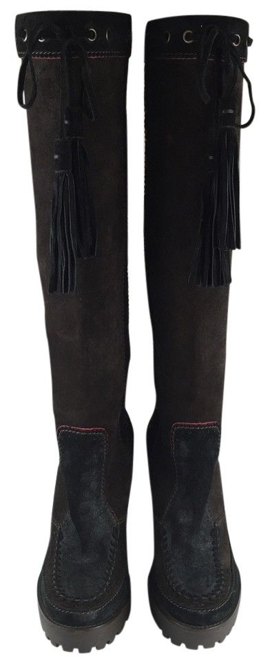 ysl brown boots