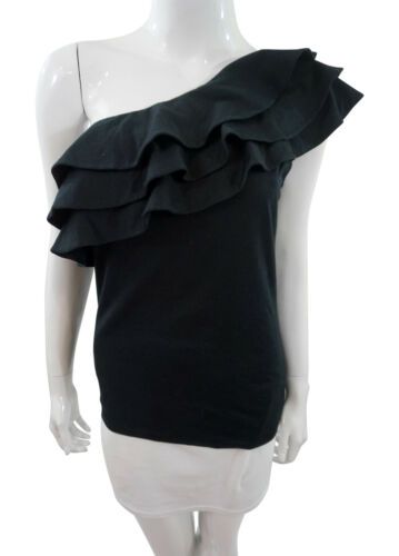 one shoulder ruffle blouse
