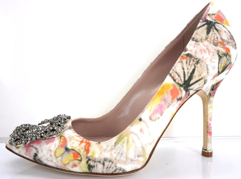New Manolo Blahnik Hangisi Jeweled 