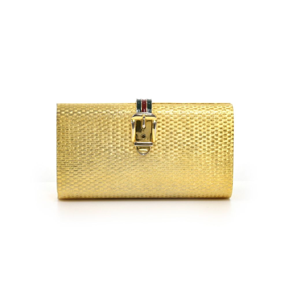 gucci gold clutch