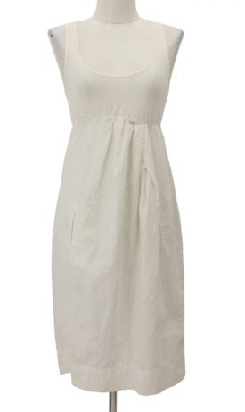 James Perse Designer Dress Size 2 White Sundress Casual Short Leprix