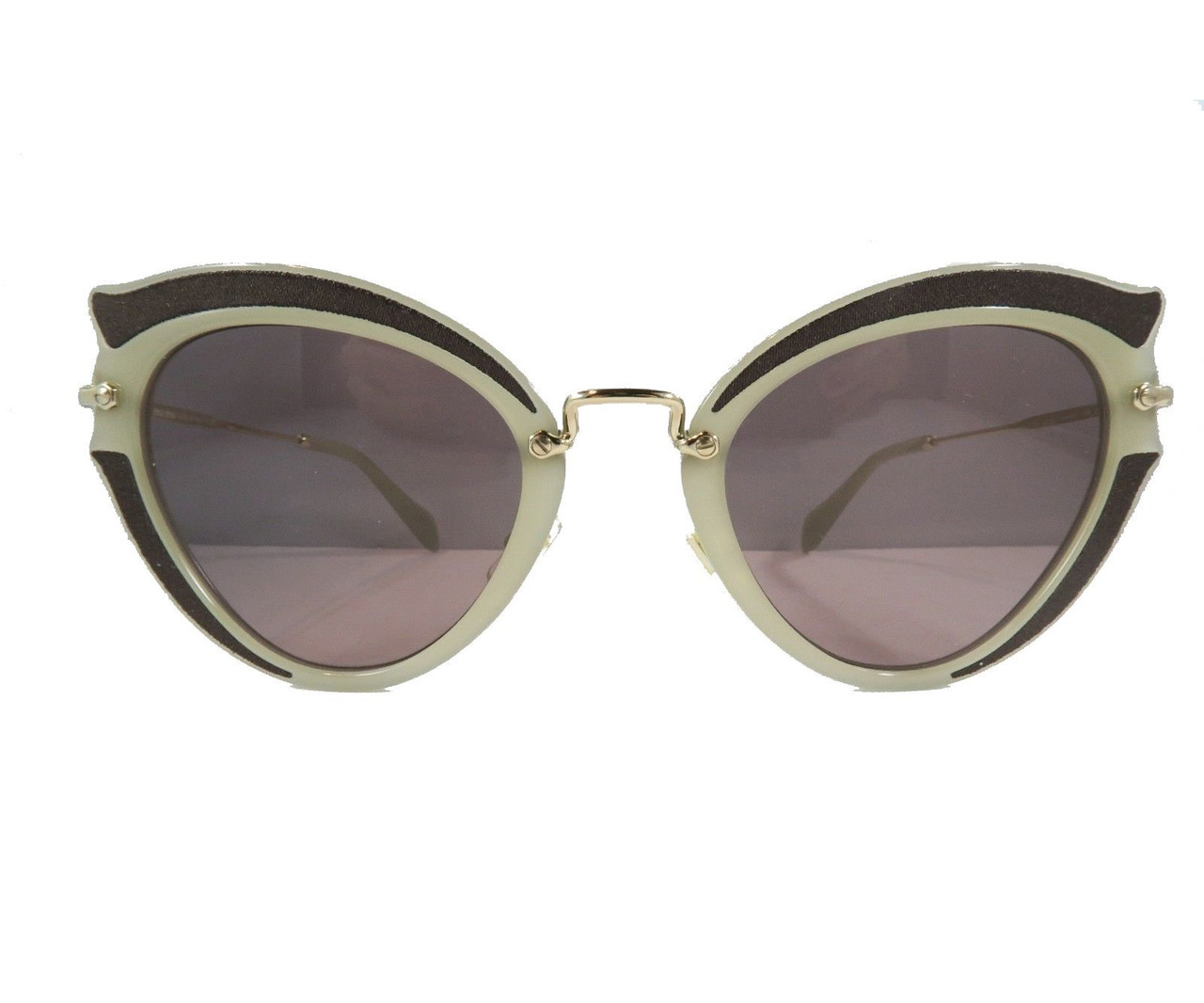 Miu Miu Prada Women S Gray Cat Eye Sunglasses Smu05s Leprix
