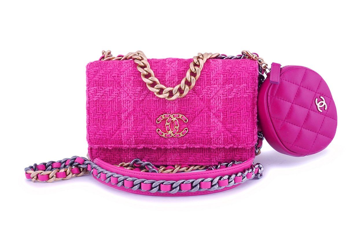 pink tweed chanel bag