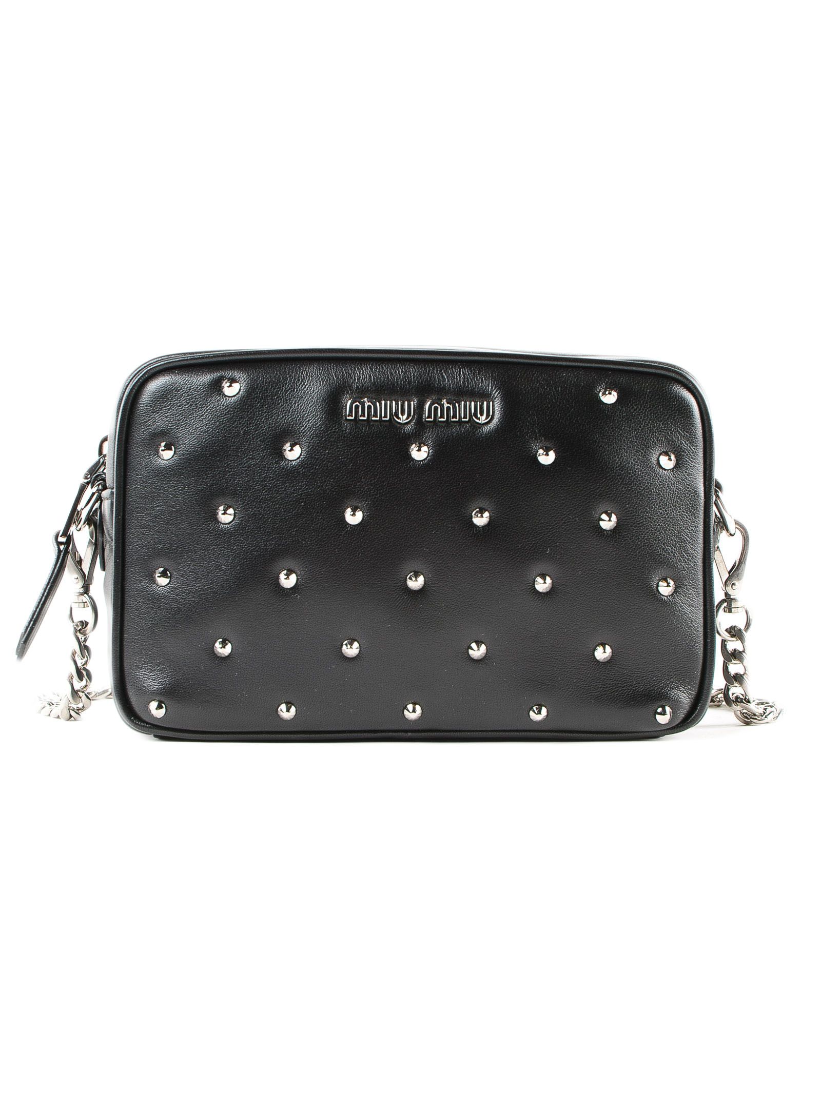black bag with silver studs